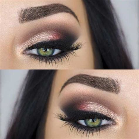 31 Pretty Eye Makeup Looks for Green Eyes - StayGlam | Pretty eye makeup, Eye makeup, Makeup