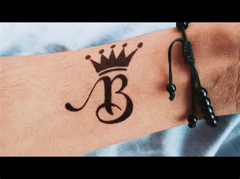 Cursive Letter B Tattoo Designs