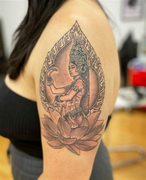 Khmer Apsara Tattoo Designs