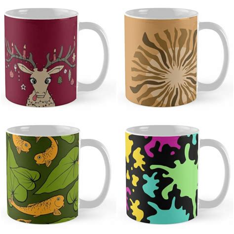 Colorful coffee mugs by @Olooriel on Redbubble | #mugs #coffeemugs #mug #redbubble Indie Artist ...