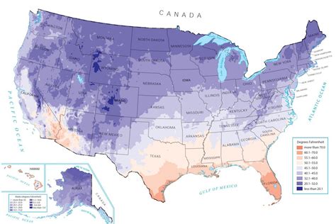 US Temperature Map - GIS Geography