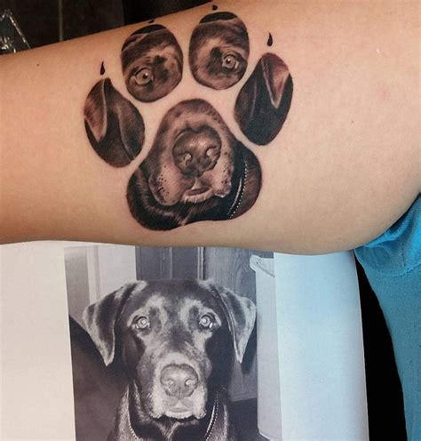 If I ever get a tat, with my fur baby, of course | Dog paw tattoo, Paw tattoo, Pawprint tattoo