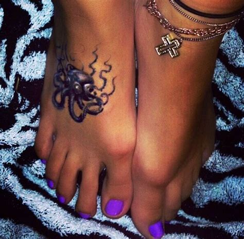 Octopus foot tattoo | Foot tattoo, Feet nails, Tattoos