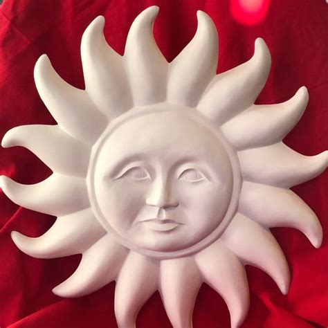 Ceramic Sun Face - Etsy
