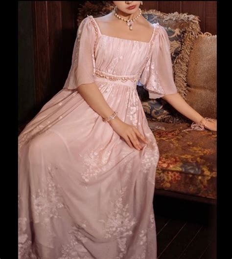 Bridgerton Regency Era Pink Dress Plus Size - Empire Waist Ball Gown ...