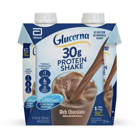 Glucerna 30g Protein, Diabetes Nutritional Shake, To Help Manage Blood ...