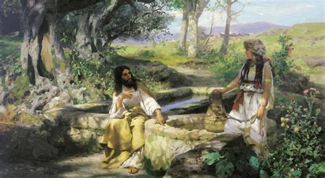 Christ And The Samaritan Woman Painting at PaintingValley.com | Explore collection of Christ And ...