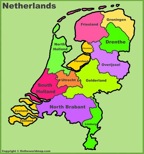 Printable Map Of Holland - Free Printable Maps