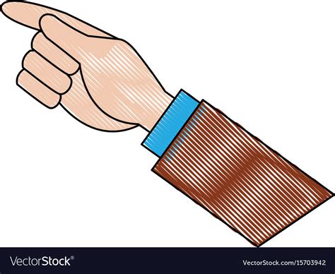 Businessman hand pointing up gesture Royalty Free Vector