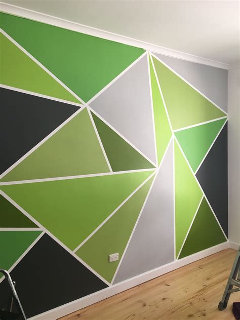 Geometric Simple Wall Designs With Tape - img-scalawag