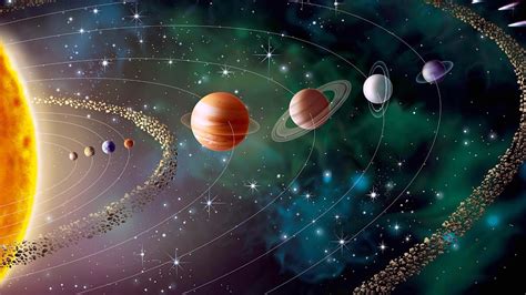 HD wallpaper: solar system digital wallpaper, space, earth, sun ...