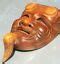 Vintage Japanese hand carving Wood Noh small Mask Okina Happy old man ...