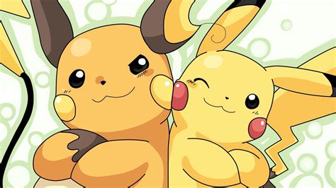 Pikachu and Raichu Tapeta HD | Tło | 1920x1080 | ID:613927 - Wallpaper Abyss