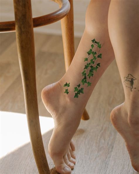 Creeping Ivy Vine Temporary Tattoos Large 3 X Sheets to Make an Impressive 19.5x 3 Size Fake ...