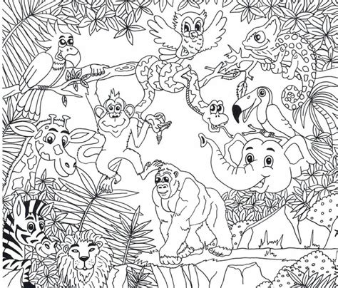 Jungle Animals coloring pages - Printable coloring pages