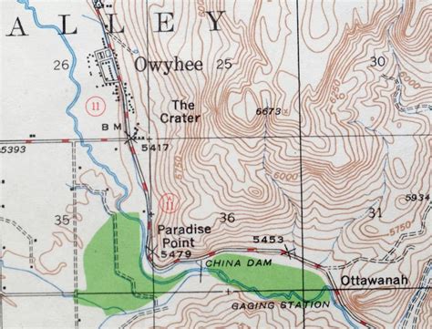 Owyhee Duck Valley Nevada Idaho Vintage Original USGS Topo Map - Etsy