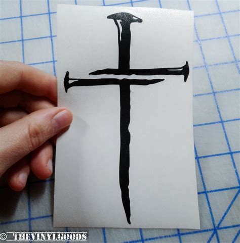 3 Nails 1 Cross Decal.. Nail Cross Decal.. Cross Decal.. Three - Etsy Ireland