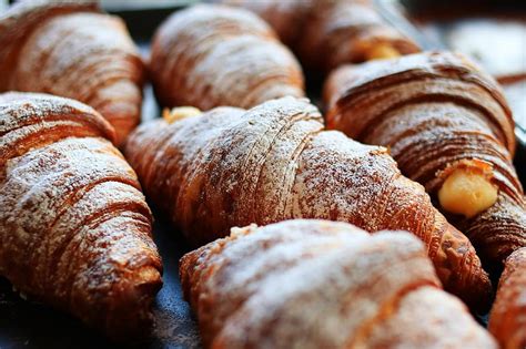baked goods, croissants, puff pastry, bakery, bread, commerce, breakfast, delicious, food, fresh ...