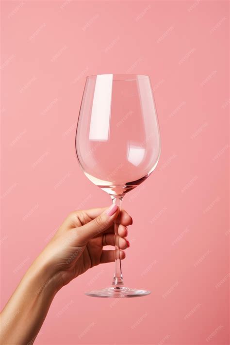 Premium AI Image | Womans hand holding a wine glass