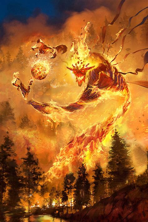 fire demon, Gore Shiring on ArtStation at https://www.artstation.com/artwork/Z0v58 Fantasy ...