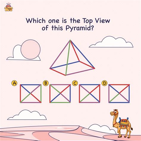 Visual Puzzle - Which one is the top view of this pyramid? | Brain ...