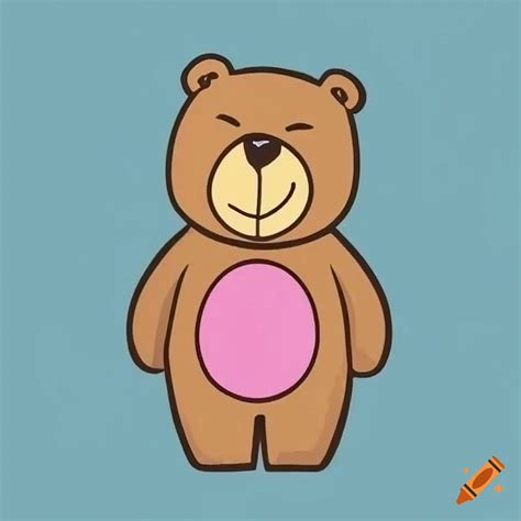 Happy bear illustration