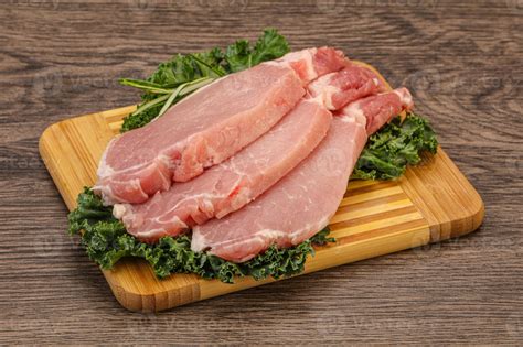 Raw pork steak for cooking 8495945 Stock Photo at Vecteezy