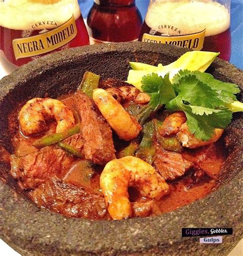 Steak and Shrimp Molcajete | Recipe | Steak and shrimp, Mocajete recipe, Mexican food recipes