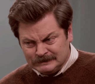 angry ron swanson furious furrows brow trending #GIF on #Giphy via #IFTTT | Giphy, Love n hip ...