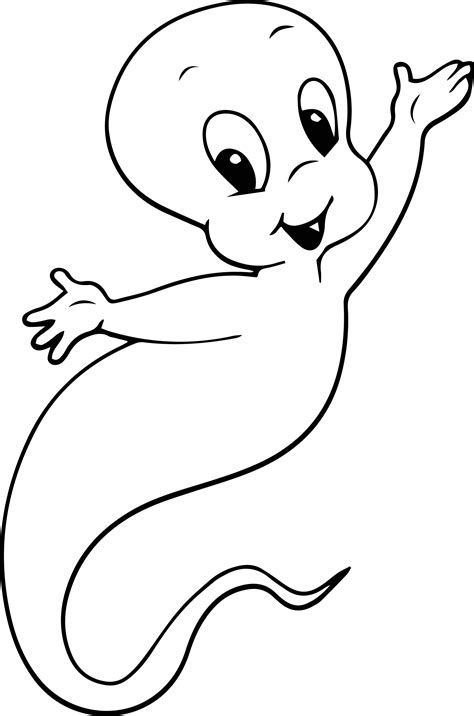 Ghost Casper The Friendly Ghost Coloring Page Wecoloringpage Com | My XXX Hot Girl