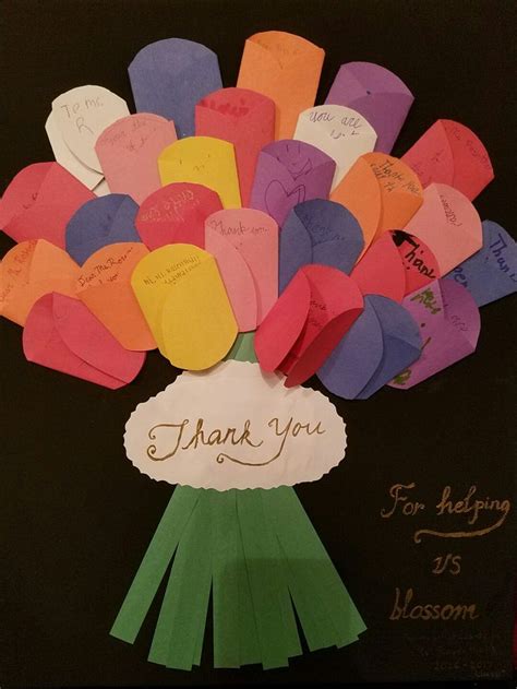 Thank you note from all the kids to our awesome teacher. | Teacher appreciation crafts, Teacher ...