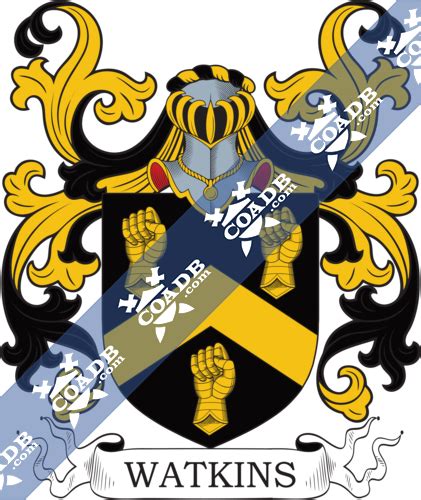 Watkins Family Crest, Coat of Arms and Name History