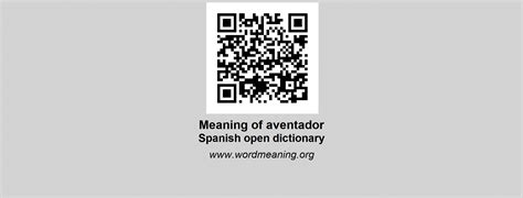 AVENTADOR - Spanish open dictionary