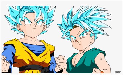 Goten Trunks Super Saiyan God Blue - bmp-flamingo