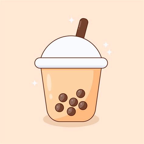 Cute Boba Milk Tea Cartoon Characters Set Stock Vecto - vrogue.co