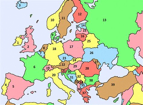 europe-map – World Map With Countries