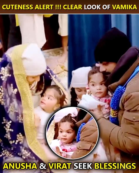 Cuteness! FIRST Clear Look Of Vamika With Anusha & Virat At A Temple | Vrindavan, video ...