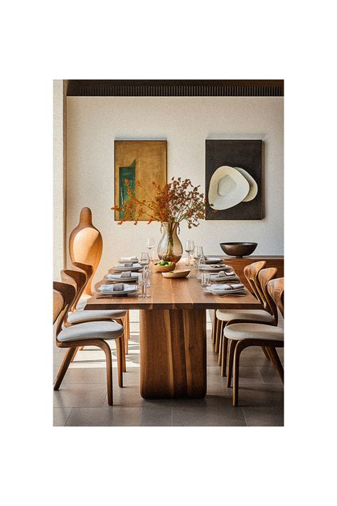 24 Modern Organic Dining Table Ideas - Quiet Minimal