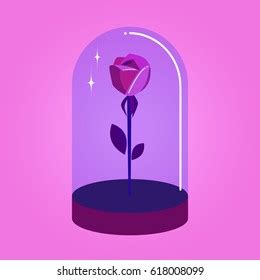 Rose Under Dome Stock Vector (Royalty Free) 618008099