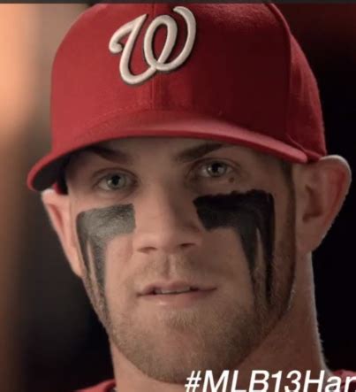 Bryce Harper's Eyeblack is on point! | Baseball eye black designs, Eye ...