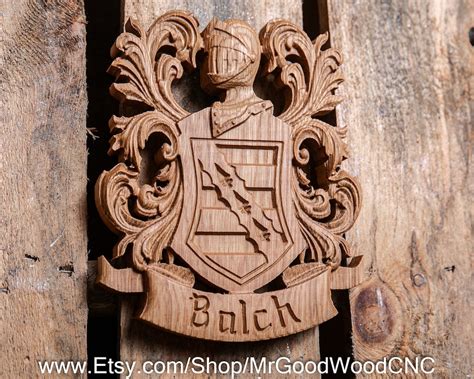 Balch Family Crest Personalized Coat of Arms Family Heirloom Best Man Gift Custom Wedding Gift ...