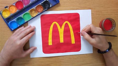 How to draw the McDonald's logo 2021 - YouTube