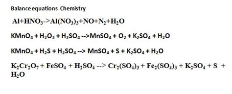 Solved Balance equations Chemistry Al + HNO3 - > | Chegg.com