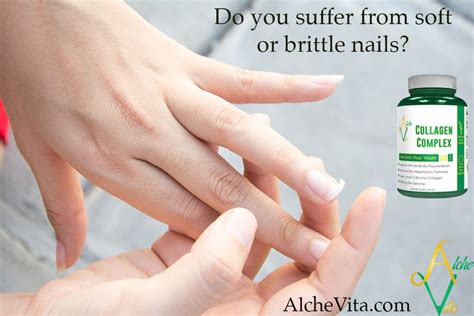 Suffer from soft or brittle nails? A daily collagen supplement of collagen powder or capsules ...