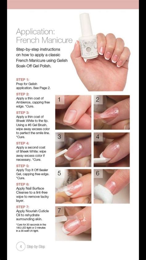 Step-by-Step Gel French Manicure French Manicure Gel Nails, Manicure Steps, Gel Manicure At Home ...