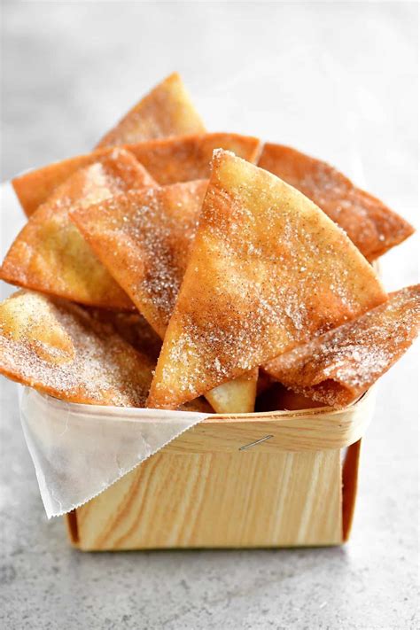 Fried Cinnamon Sugar Tortilla Chips - Health Meal Prep Ideas