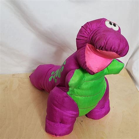 Fisher Price Purple Dinosaur Puffalump 1992 Makes Sounds 14 in - Etsy ...