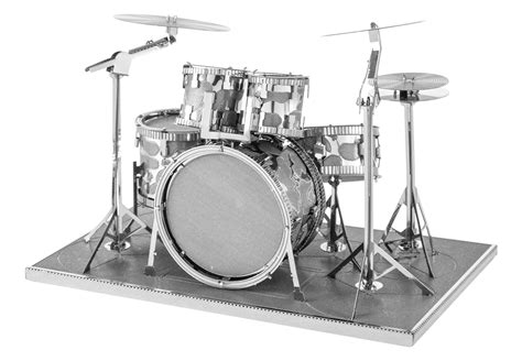 Drum Set Metal Earth | 3D Metal Model Kits