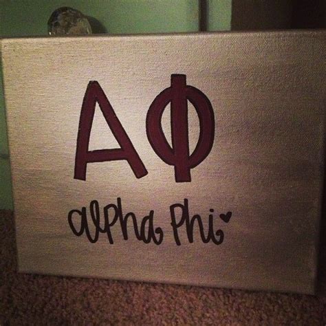 alpha phi sorority canvas painting by gloriouslyruined on Etsy | Alpha ...