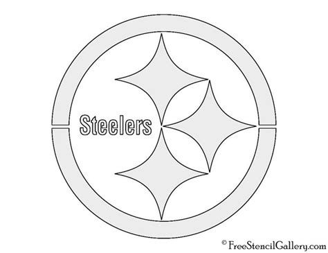 NFL Pittsburgh Steelers Stencil | Pittsburgh steelers logo, Pittsburgh steelers crafts ...